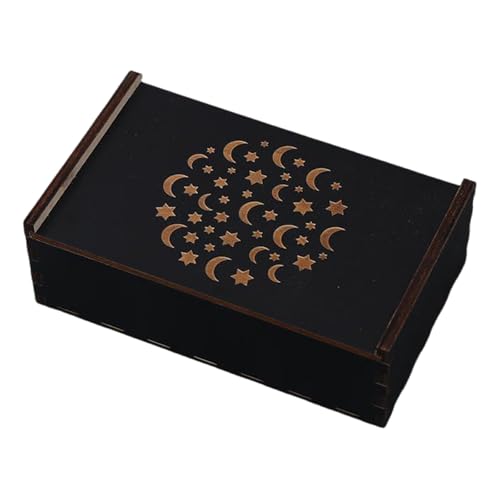 Qsvbeeqj Tarot Karten Box Holz Tarot Karten Box Tarot Deck Behälter Spiel Tarot Deck Hülle Karten Aufbewahrungsbox von Qsvbeeqj