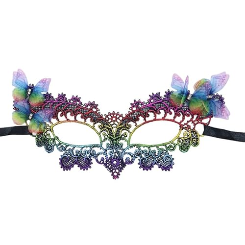 Qsvbeeqj Venezianische Maske aus Spitze für Halloween, Maskenball, Karneval, Kostümpartys, Strass-Maskenbälle für Damen Qsvbeeqj Venezianische Maske aus Spitze für Halloween, Maskenball, Karneval, Kostümpartys, Strass-Maskenbälle für Damen von Qsvbeeqj
