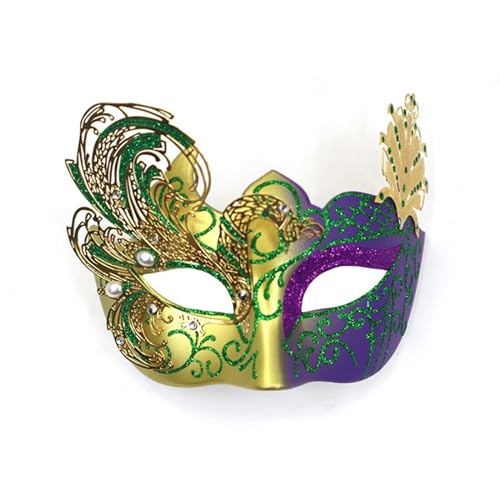 Qsvbeeqj Venezianische Party Kostüm für Halloween, Mardi Gras mit Stab für Damen und Herren, Geschenke für Paare, Frauen und Männer inkl Qsvbeeqj Venezianische Party Kostüm für Halloween, Mardi Gras mit Stab für Damen und Herren, Geschenke für Paare, Frauen und Männer inkl von Qsvbeeqj