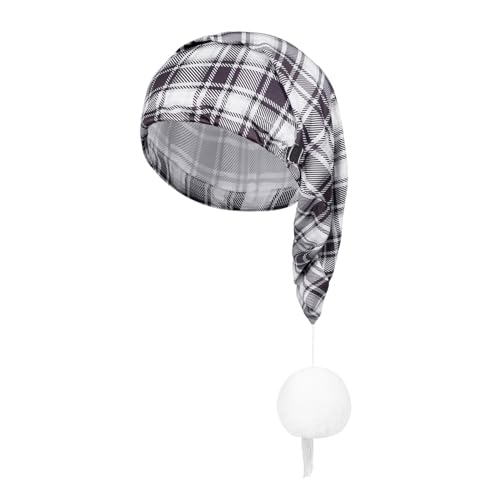 Qsvbeeqj Weihnachts Kopfbedeckung Verdickte Plaids Die Feiertage Outfits Cosplay Weihnachtsmütze von Qsvbeeqj