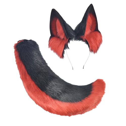 Qsvbeeqj Wolf Katzen Füchse Schwanz mit Ohren Stirnbänder Halloween Weihnachten Cosplay Party Kostüm Spielzeug für Frau Mann Kostüm Halloween Cosplay Kostüme Qsvbeeqj Wolf Katzen Füchse Schwanz mit Ohren Stirnbänder Halloween Weihnachten Cosplay Party Kostüm Spielzeug für Frau Mann Kostüm Halloween Cosplay Kostüme von Qsvbeeqj