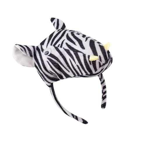 Qsvbeeqj Zebras-Kostüm-Set für Kinder, Zebras, Ohren, Stirnband, Schwanz, Fliege, Handschuhe, Tier-Kostüm, Set für Halloween, Weihnachten, Cosplay-Party von Qsvbeeqj