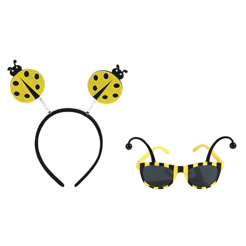 Qsvbeeqj Zubehör für Damen-Kostüm, Brille, Stirnband, Zauberstab, Halloween-Kostüm für Erwachsene und Kinder Qsvbeeqj Zubehör für Damen-Kostüm, Brille, Stirnband, Zauberstab, Halloween-Kostüm für Erwachsene und Kinder von Qsvbeeqj