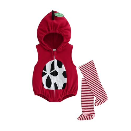 Qtinghua Baby-Halloween-Kostüme für Kleinkinder, Säugling, Jungen, Mädchen, Tier, Obst, Kürbis, Weihnachtsthemen, Outfits, weich, niedlich, mit Kapuze, tägliches Spielen, Overall, Strampler Qtinghua Baby-Halloween-Kostüme für Kleinkinder, Säugling, Jungen, Mädchen, Tier, Obst, Kürbis, Weihnachtsthemen, Outfits, weich, niedlich, mit Kapuze, tägliches Spielen, Overall, Strampler von Qtinghua