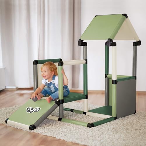 Quadro Adventure Home Baukasten – Modularer Kletterbaukasten für Babys & Kleinkinder, 26 Modelle, Ab 6 Monaten, Indoor & Outdoor, 220 Teile, TÜV-Zertifiziert Mint von Quadro