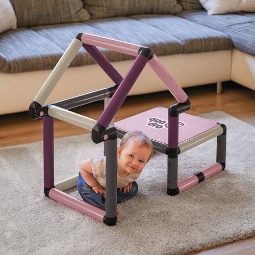 Quadro Beginner Home Baukasten – Modularer Kletterbaukasten für Babys & Kleinkinder, 24 Modelle, Ab 6 Monaten, Indoor & Outdoor, TÜV-Zertifiziert Berry von Quadro