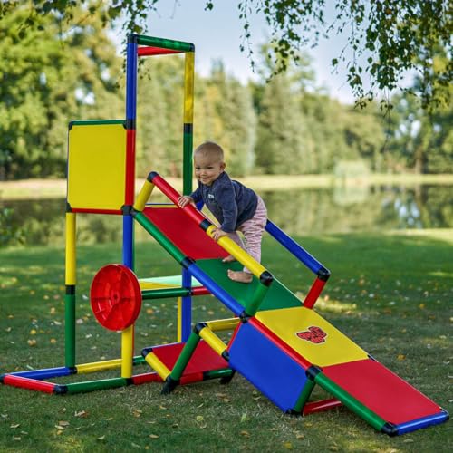 Quadro Evolution Baukasten – Modularer Kletterbaukasten für Kinder, 36 Modelle, Indoor & Outdoor Spielgerät, Ab 6 Monaten, TÜV-Zertifiziert Classic von Quadro