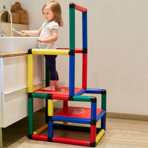 Quadro Kletterparkour – Modularer Kletterbaukasten für Babys & Kleinkinder, 12 Modelle, Ab 6 Monaten, Indoor & Outdoor, TÜV-Zertifiziert von Quadro