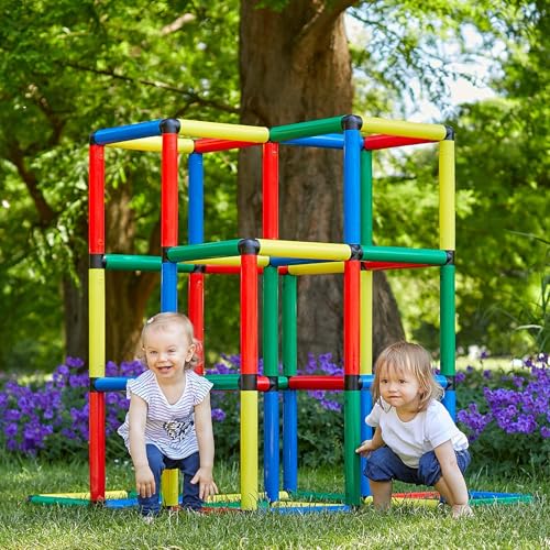 Quadro Kletterpyramide – Modulares Klettergerüst für Kinder, Ab 12 Monaten, 16 Modelle, Indoor & Outdoor, 237 Teile, TÜV-Zertifiziert Classic von Quadro