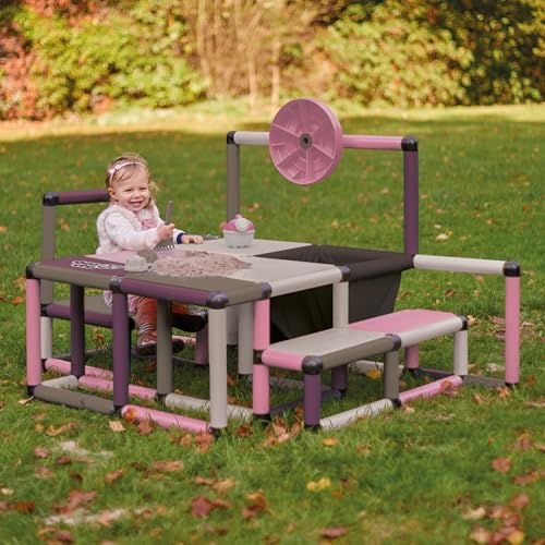 Quadro Möbel Kit L Home – Modularer Baukasten für Kindermöbel & Spielstrukturen, 10 Modelle, Ab 6 Monaten, Indoor & Outdoor, 345 Teile, TÜV-Zertifiziert Berry von Quadro