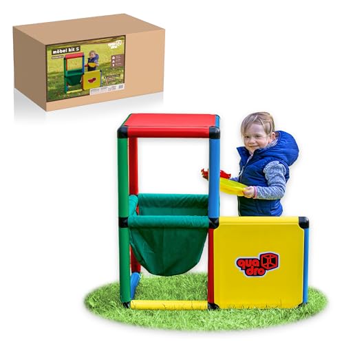 Quadro Möbel Kit S – Modularer Kindermöbel-Baukasten, 169 Teile, ab 6 Monaten, Indoor/Outdoor, UV-stabil, Made in Germany Quadro Möbel Kit S – Modularer Kindermöbel-Baukasten, 169 Teile, ab 6 Monaten, Indoor/Outdoor, UV-stabil, Made in Germany von Quadro