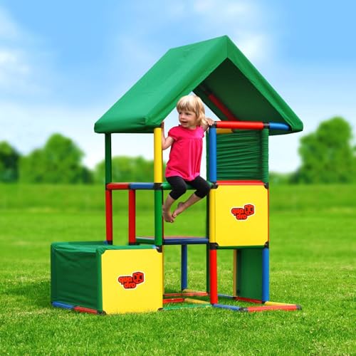 Quadro Universal Baukasten – Modularer Kletterbaukasten für Kinder, 22 Modelle, Ab 6 Monaten, Indoor & Outdoor, Mit Stoffelementen, TÜV-Zertifiziert Classic von Quadro