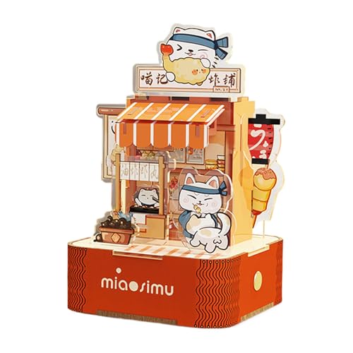 Miniature Store Toy, Cute Miniature Store Decor, 3D Dolls House Kit, Acrylic Learning and Educational Toys, Cartoon Animal Themed Miniature Store for Kids Girls and Boys von Quaeetyu