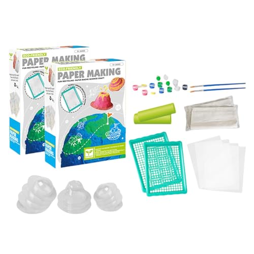 Paper Craft | Educational Science Paper Making Set with Decorative Elements | Perfect for School Projects and Weekend Parent-Child Activities | Engaging Hands-On Learning Experience von Quaeetyu