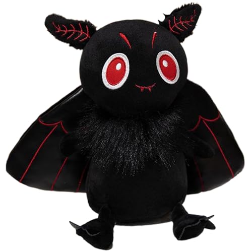 Quaeetyu Adorable Goth Moth Plushies for Halloween Decor | Funny Soft Stuffed Animal for Kids and Adults | Cute Bedroom Doll Perfect for Home, Couch, and Desk Decor with Unique Charm von Quaeetyu