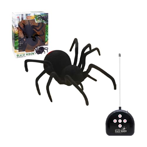 Remote Control Spider Toy, Creepy Crawly RC Spider, Fun Prank Toy, Halloween Joke and Spoof Toy, Spooky Halloween Decoration, Scary Spider Model Great for Trickster Kids and Adults von Quaeetyu