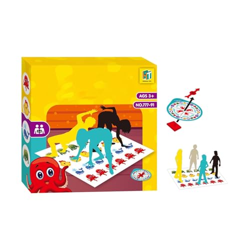 Twist Game for Family Fun, PVC PP Twist Game, Outdoor Activity Family Game, Animal Themed Party Games, Perfect Interactive Twist Plaything 100x70x0.2 cm for Indoor and Outdoor von Quaeetyu