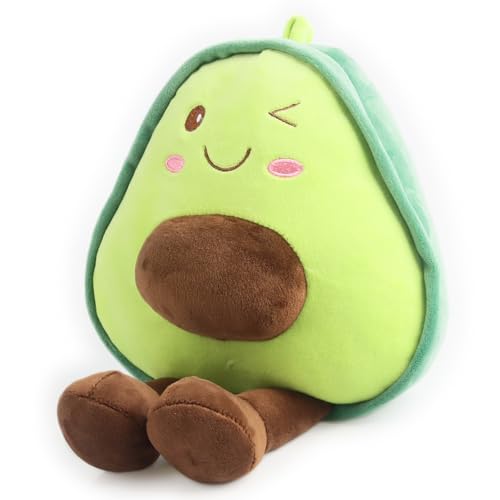 Quahzify 30CM Avocado Plüschtier Avocado Plüschkissen Spielzeug, Stofftier Plüschtier Kuscheltier Geschenk für Kinder von Quahzify