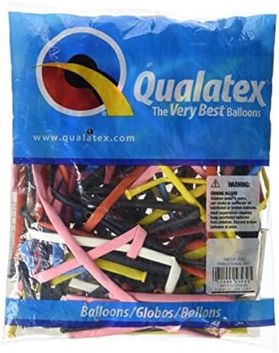 Qualatex 43956.0 Entertainer Binden Luftballons, Traditionell, 260Q Traditional Assortment 100CT von Qualatex