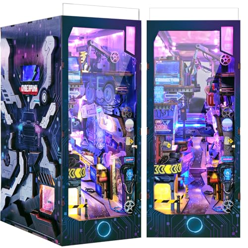 Quanquer DIY Book Nook Kit_Puppenhaus Holz Miniatur Haus Kit Mit Staubschutzhülle,Möbeln,LED-Licht, Cyberpunk 3D Holzpuzzle Book Nook Kit, für Personen über 14 Jahre Kreatives Geschenk Quanquer DIY Book Nook Kit_Puppenhaus Holz Miniatur Haus Kit Mit Staubschutzhülle,Möbeln,LED-Licht, Cyberpunk 3D Holzpuzzle Book Nook Kit, für Personen über 14 Jahre Kreatives Geschenk von Quanquer