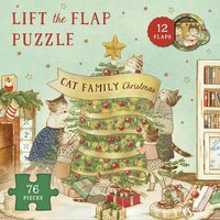 Cat Family Christmas Lift-the-Flap Puzzle von Quarto