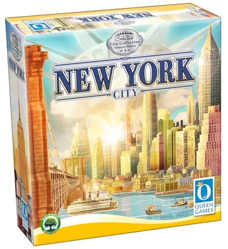 Queen Games Stefan Feld City Collection: New York City Essential – Strategiespiel | Brettspiel für 1–4 Spieler | 60–90 Min. | Hochwertige Edition (22414) von Queen Games