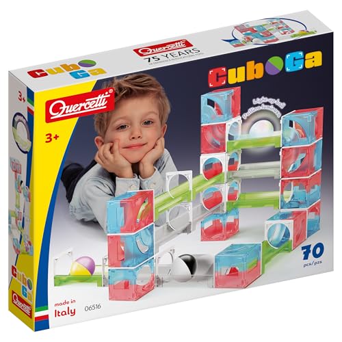 QUERCETTI - Cuboga Kugelbahn Galerien – kreatives Montessori Spielzeug für Kinder 2 Geschenk für Jungen 3 Jahre – Lernspiele Made in Italy, Mehrfarbig, 70 QUERCETTI - Cuboga Kugelbahn Galerien – kreatives Montessori Spielzeug für Kinder 2 Geschenk für Jungen 3 Jahre – Lernspiele Made in Italy, Mehrfarbig, 70 von Quercetti