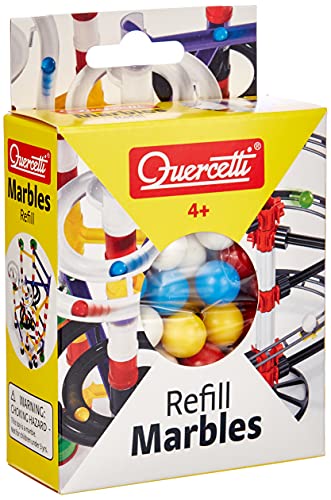 Quercetti Marbles Refill 100 Kugeln, Murmelbahn Zubehör Spielzeug ab 4 Jahre Kinder, Geschenk Junge Mädchen Reisespiele, Sensorik Spielzeug Ersatz Kugeln Quercetti Marbles Refill 100 Kugeln, Murmelbahn Zubehör Spielzeug ab 4 Jahre Kinder, Geschenk Junge Mädchen Reisespiele, Sensorik Spielzeug Ersatz Kugeln von Quercetti