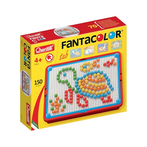 Quercetti 0922 - Mosaik-Steckspiel FantaColor Portable Small, 150 Stecker 10mm Quercetti 0922 - Mosaik-Steckspiel FantaColor Portable Small, 150 Stecker 10mm von Quercetti