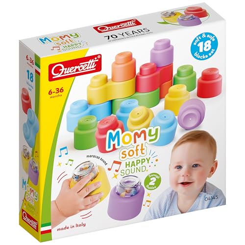 Quercetti - 4145 Momy Soft Momy Soft Happy Sound, 18 Stück von Quercetti