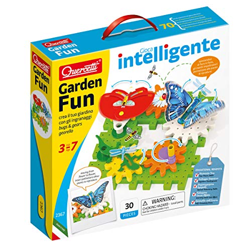 Quercetti 2367 Quercetti-2367 Garden Fun Georello Bugs & Gears-Building & Construction Toys, Gears Building Set von Quercetti