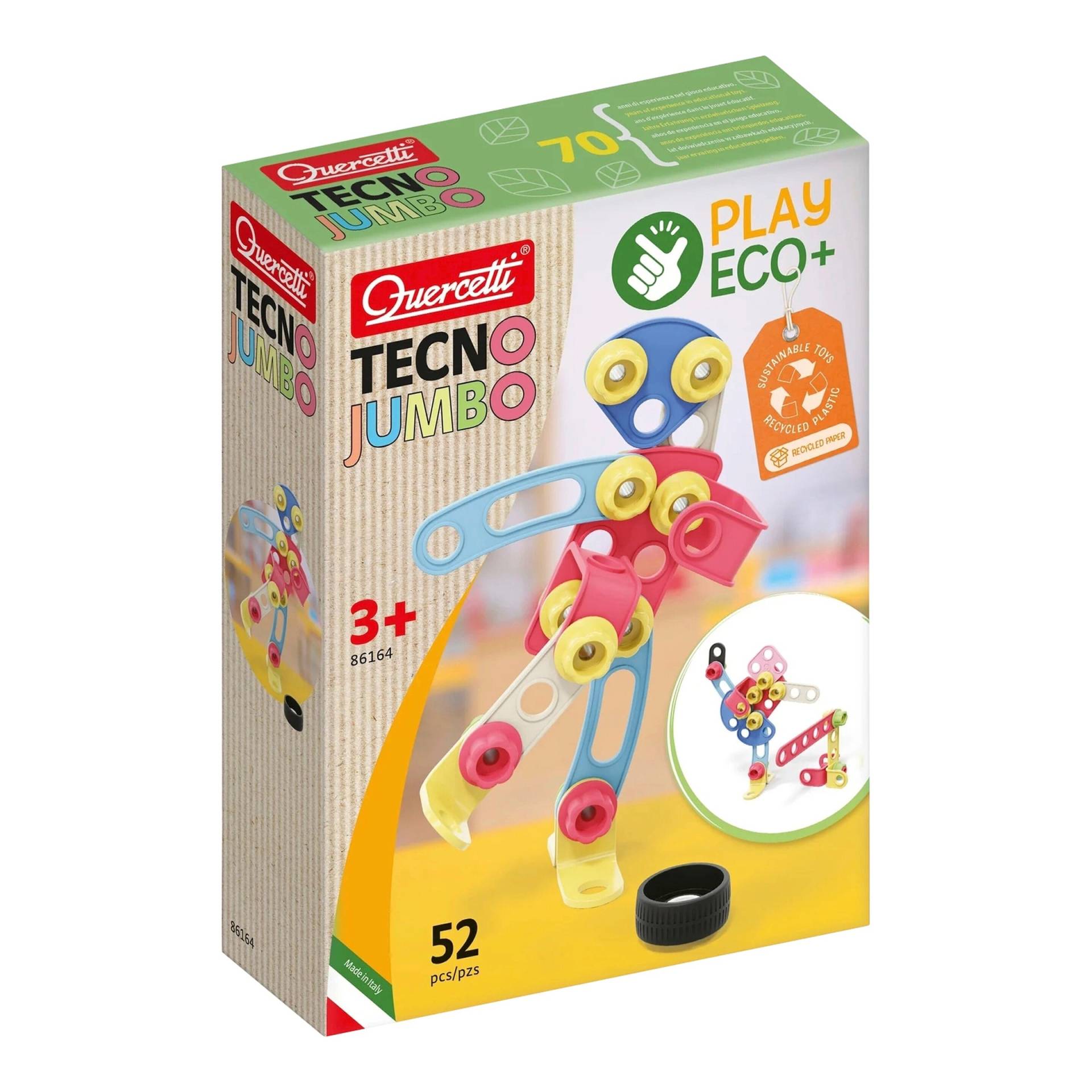 Quercetti Konstruktionsspiel Tecno Jumbo PlayEco+ von Quercetti