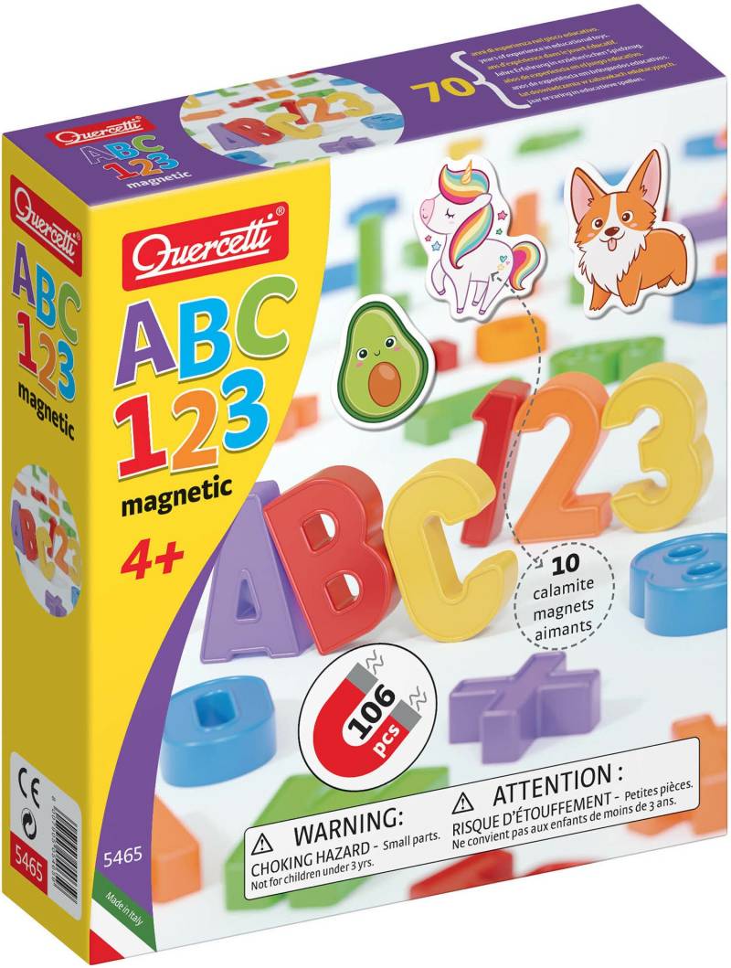 Quercetti Magnete ABC, 123, Babyspielzeug von Quercetti