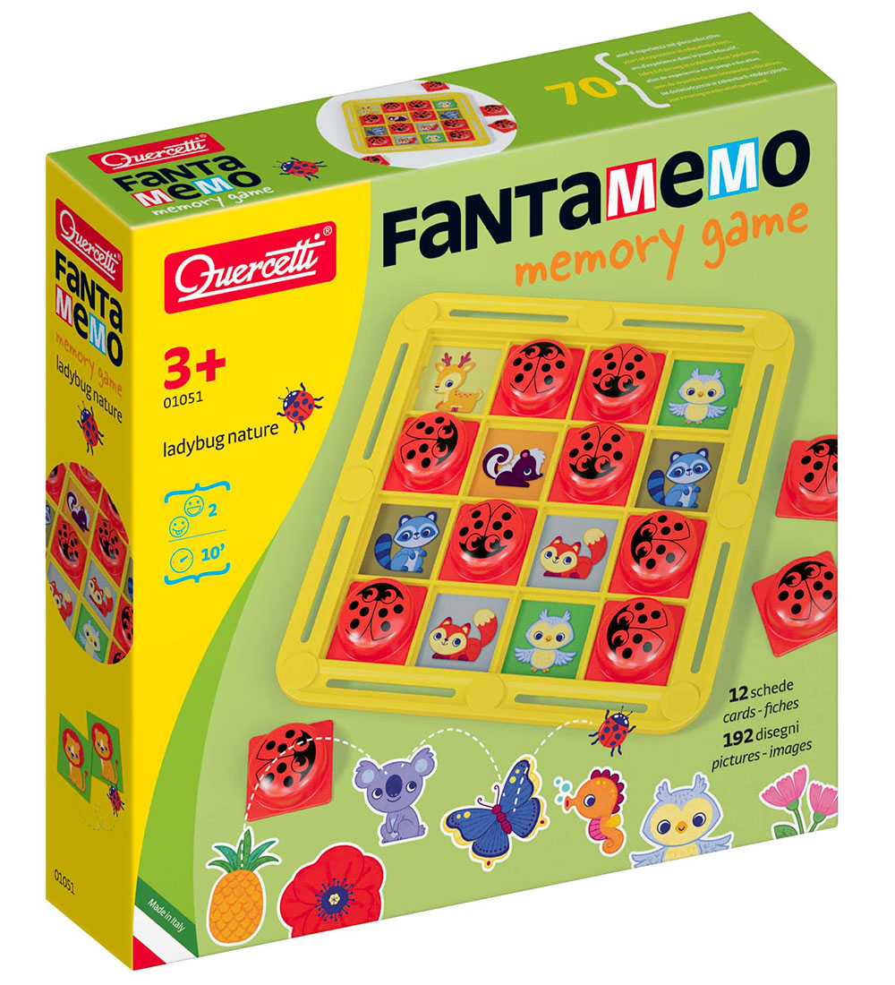 Quercetti Memory-Spiel - Fantamemo - Marienkäfer - 01051 - Quercetti - One Size - Memory-Spiele Quercetti Memory-Spiel - Fantamemo - Marienkäfer - 01051 - Quercetti - One Size - Memory-Spiele von Quercetti