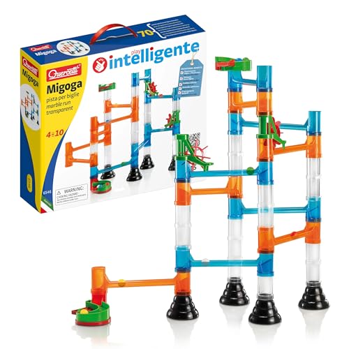 Quercetti 45-Piece Transparent Marble Run - Marble Run Construction Toy von Quercetti