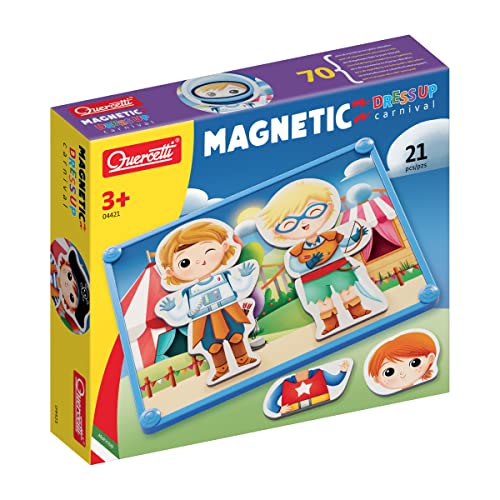 QUERCETTI 4421 Italy Quercetti-4421 Magnetic Dress Up Fairy Carnival Magnetisches Spiel, Multicolor von Quercetti