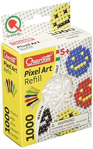 Quercetti - Refill Pixel Art Weiß - Pixel Stecker Ersatzpackung von Quercetti