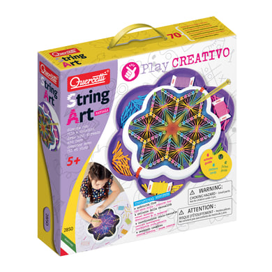 Quercetti String Art Mandala Play Creativo - Kreatives Zeichnen mit Fäden von Quercetti