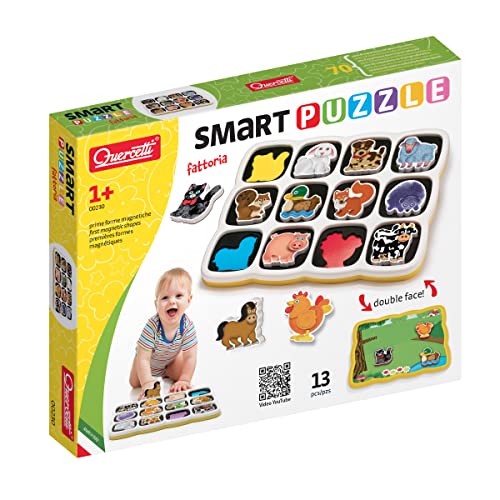 Quercetti 0230 Quercetti-0230 Smart Puzzle Farm Shapes & Colours von Quercetti