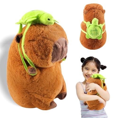 Queryifv Simulation Capybara Plüschtier, Capybara Plüschtier 23CM Capybara Kuscheltier Capybara Geschenke Capybara Spielzeug für Jungen und Mädchen von Queryifv