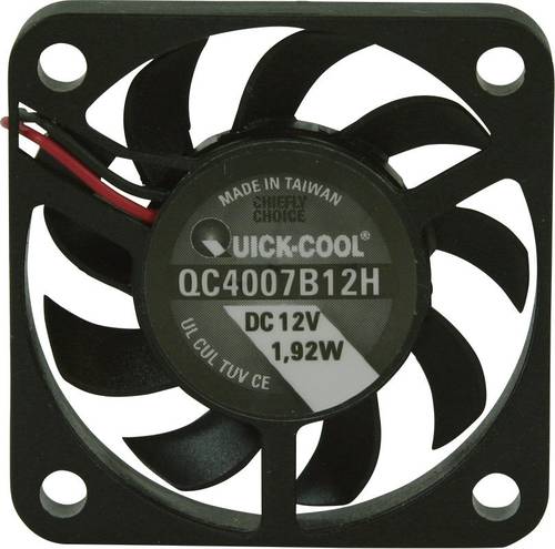 QuickCool QC4007B12H Axiallüfter 12 V/DC 10.82 m³/h (L x B x H) 40 x 40 x 7mm von QuickCool