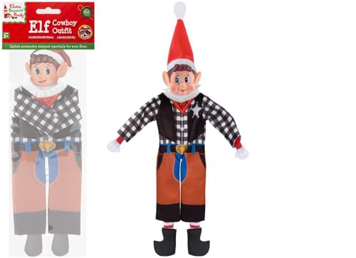 Naughty Christmas Elf Costumes and Clothes for Cheeky Bad Benhaved Elves Festive Figures (Cowboy Outfit) von Quickdraw