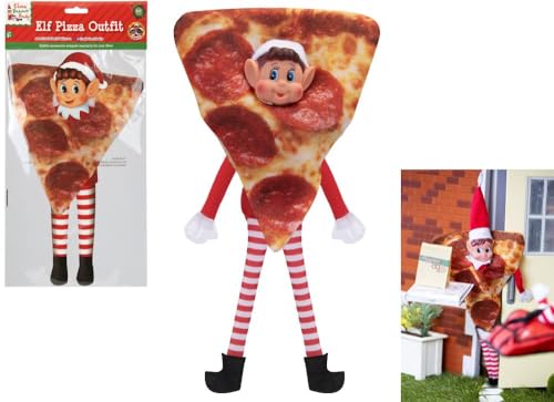 Quickdraw Naughty Christmas Elf Costumes and Clothes for Cheeky Bad Benhaved Elves Festive Figures (Pizza Outfit) von Quickdraw