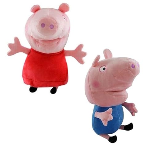 Peppa & George Plüsch Hand Handpuppe Weich Charakter Teddybär Spielzeug Kinder Handpuppe Pack 2 von Quickdraw