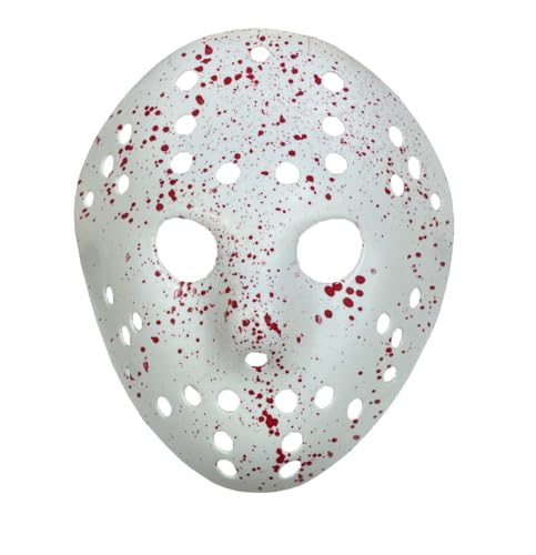 Quickdraw Blood Splattered Halloween Hockey Maske Slasher Horrorfilm Erwachsene Kostüm Zubehör von Quickdraw