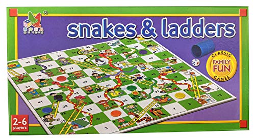 Quickdraw Snakes Und Leitern Klassisch Familie Brettspiel für Kinder & Erwachsene von Quickdraw