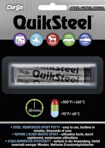 QuikSteel 16002EU - Stahlarmierter Expoxidkit 56.8g von QuikSteel