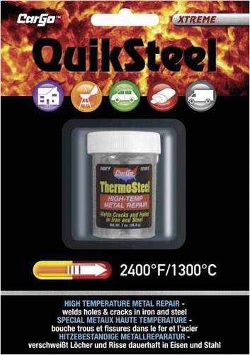 QuikSteel 18003EU Thermosteel hitzebeständige Metallreparaturmasse 85g von QuikSteel