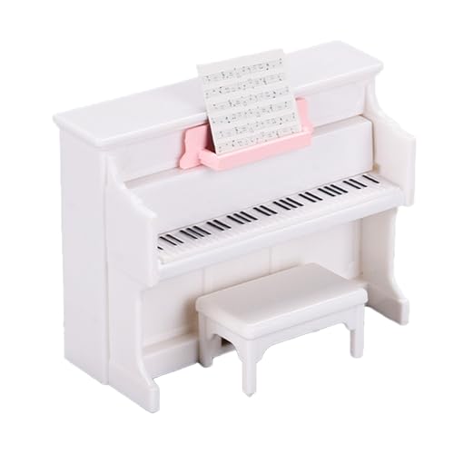 Quintrost Mini Klavier Ornamente mit Hocker, 1:12 Puppenhaus Dekoration Möbel Set, Simulierter Piano Mini Ornament Modell, Spielzeug Zubehör Garten Möbel Deko Quintrost Mini Klavier Ornamente mit Hocker, 1:12 Puppenhaus Dekoration Möbel Set, Simulierter Piano Mini Ornament Modell, Spielzeug Zubehör Garten Möbel Deko von Quintrost