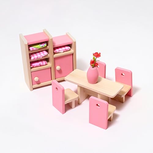 Quintrost Puppenhaus Möbel Set Holz Miniatur Möbel Set Puppenhaus Zubehör Puppenhausmöbel Mini Puppenhaus Möbel für Jungen, Mädchen und Kleinkinder Wooden Dollhouse Furniture Set Quintrost Puppenhaus Möbel Set Holz Miniatur Möbel Set Puppenhaus Zubehör Puppenhausmöbel Mini Puppenhaus Möbel für Jungen, Mädchen und Kleinkinder Wooden Dollhouse Furniture Set von Quintrost